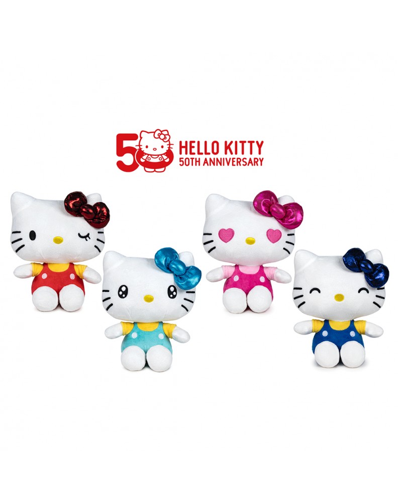 PELUCHE HELLO KITTY 22 CM VENDITA UNITARIA COLORE CASUALE