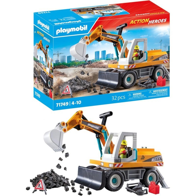 PLAUMOBIL ACTION HEROES 71749 ESCAVATORE