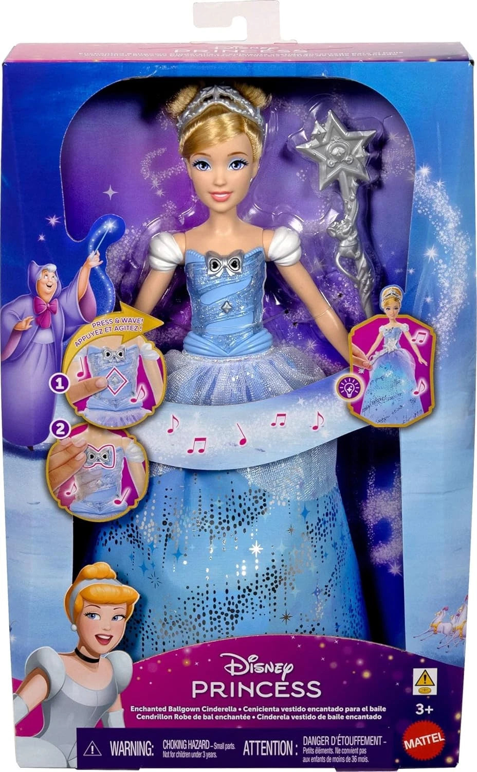DISNEY PRINCESS CENERENTOLA BALLO INCANTATO