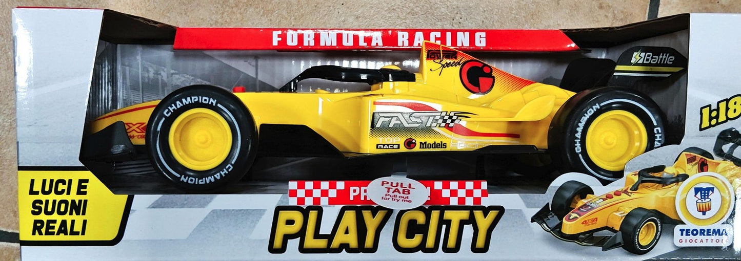 RACING CAR FORMULA 1 CON SUONO GIALLA