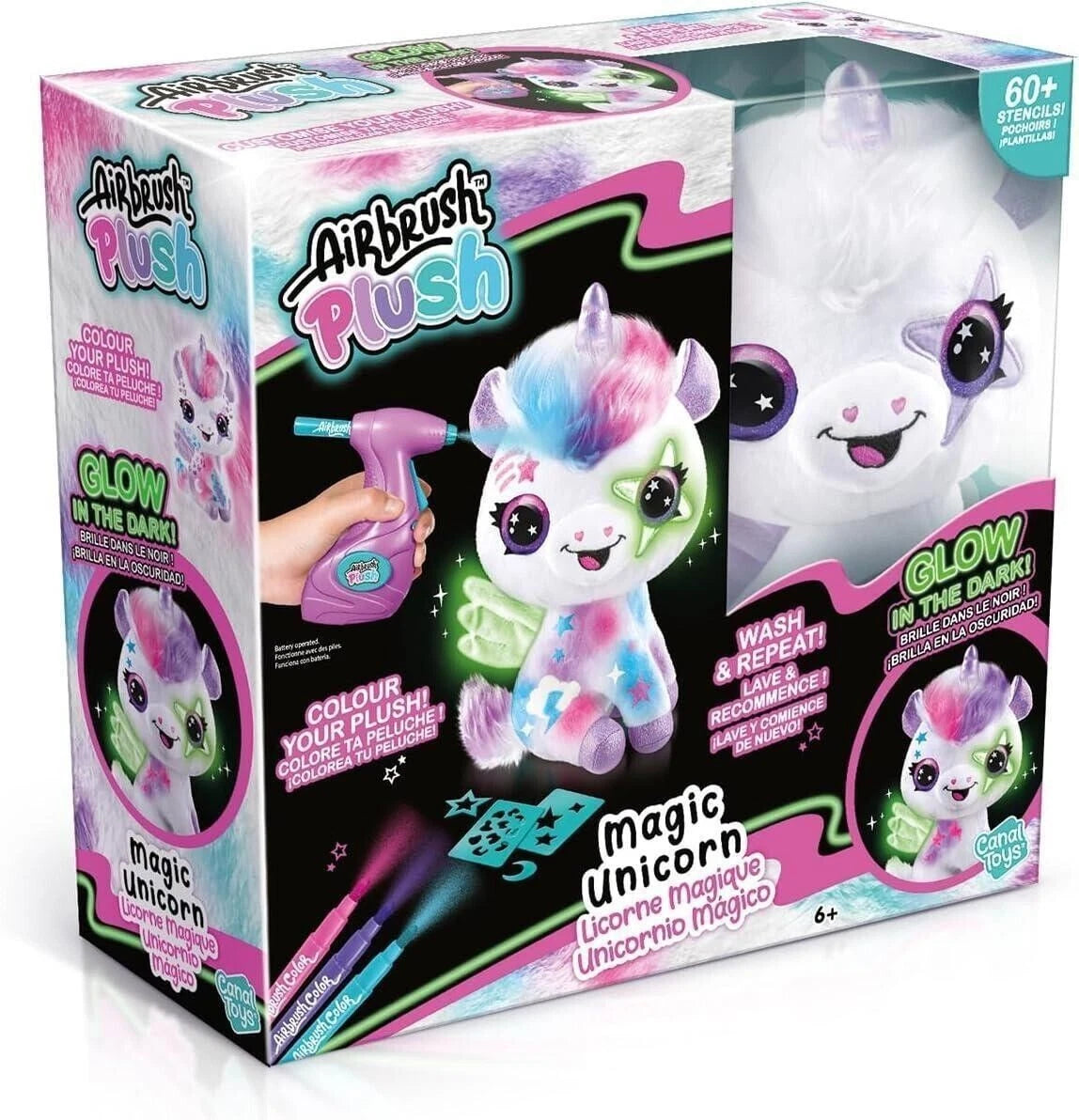 AIRBRUSH PLUSH UNICORNO