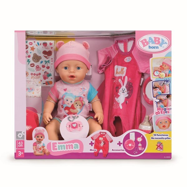 BABY BORN EMMA WITH ONESIE