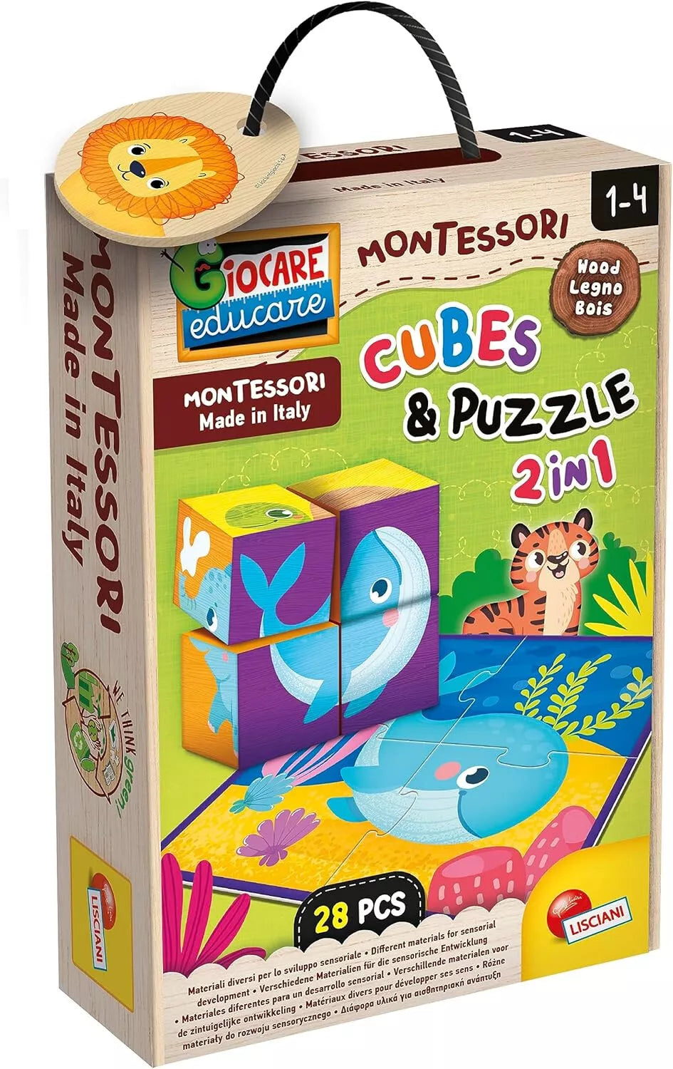 MONTESSORI CUBO E PUZZLE 2IN1