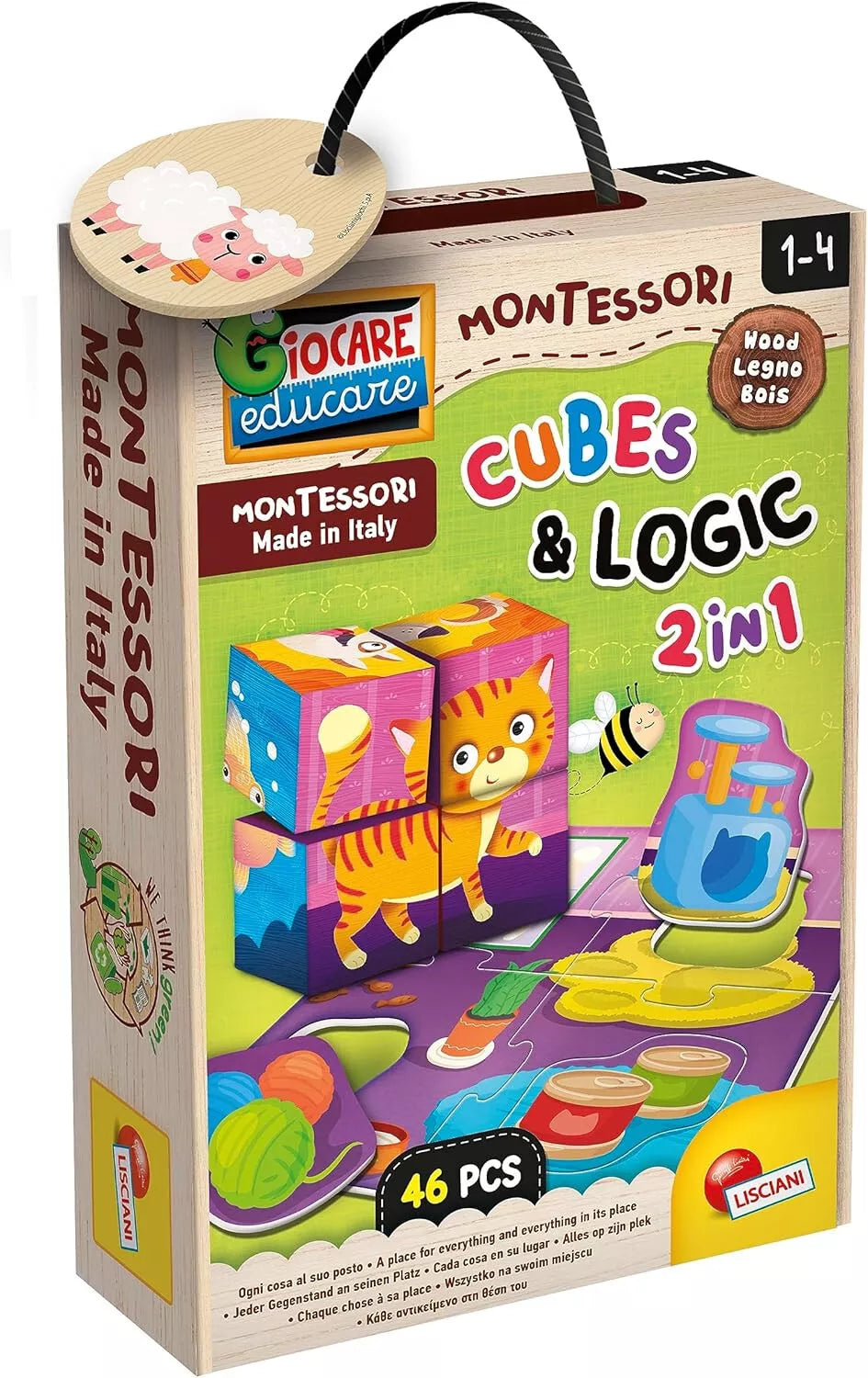 MONTESSORI BABY WOOD CUBO
