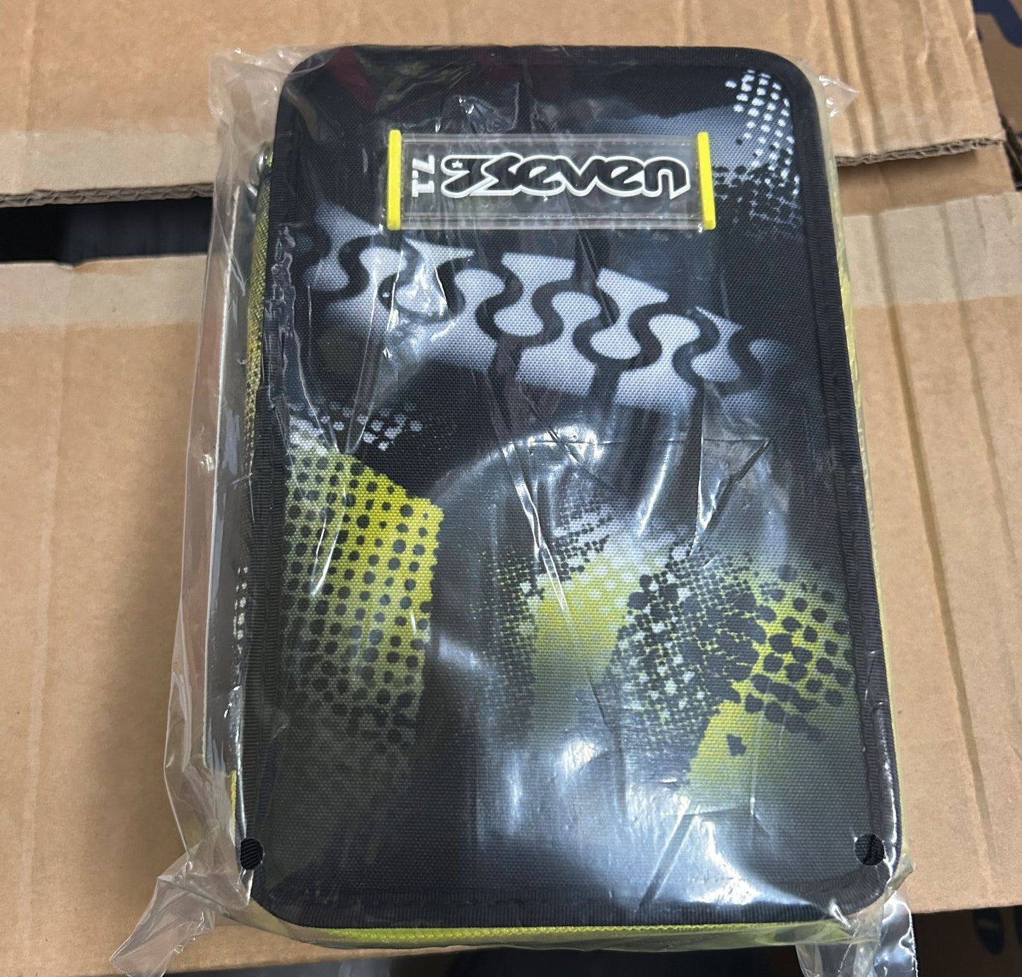 ASTUCCIO 3 ZIP SEVEN BOY CON SFUMATURE VERDI