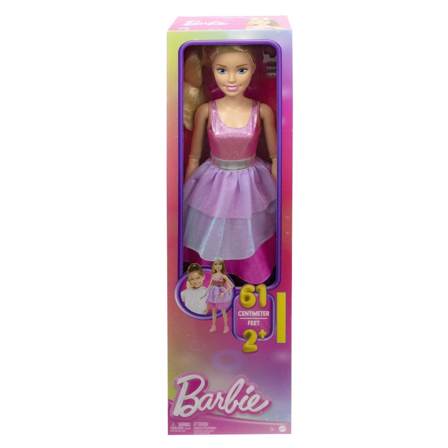 BARBIE LARGE VESTITO ROSA