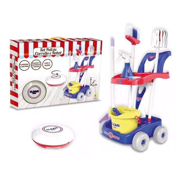 CARRELLO PULIZIE CON ROBOT