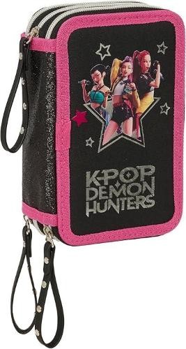 ASTUCCIO 3 ZIP NERO KPOP DEMON HUNTERS