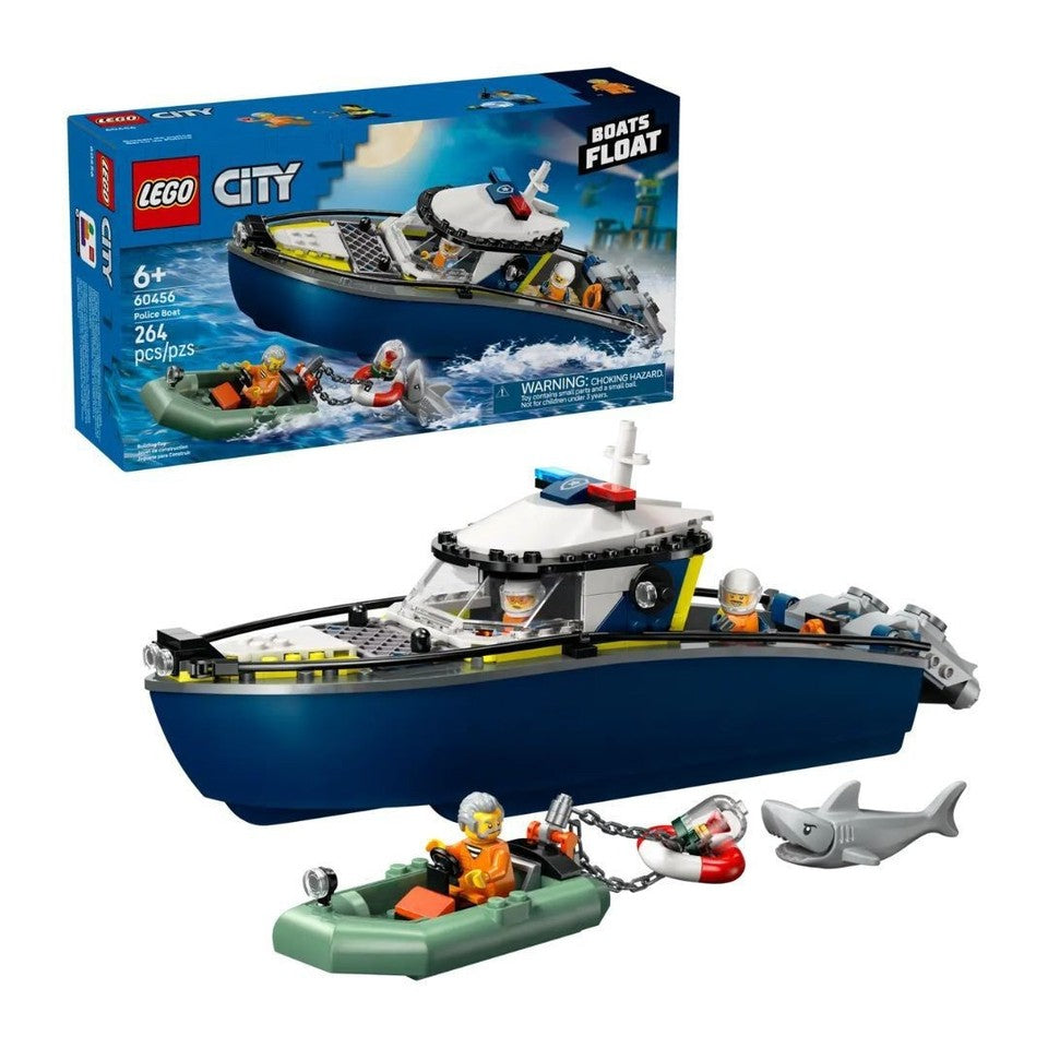 LEGO CITY 60456 INSEGUIMENTO DEL MOTOSCAFO DELLA POLIZIA