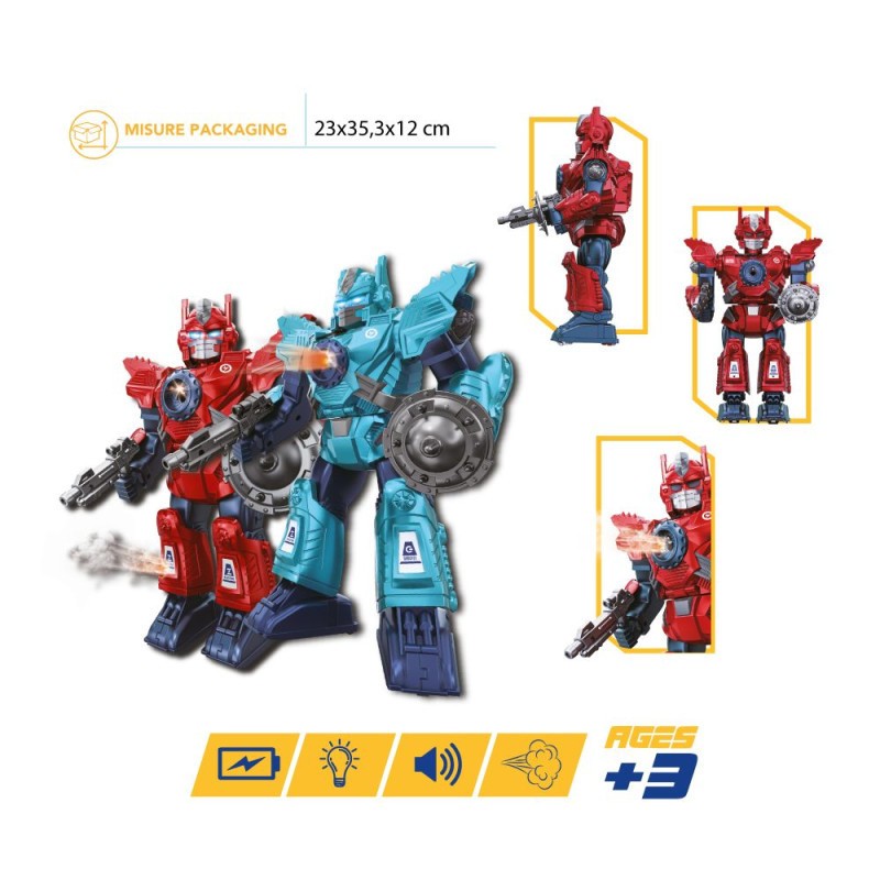 HERO ADVENTURE ROBOT CON LUCI E SUONI VENDITA UNITARIA COLORE CASUALE