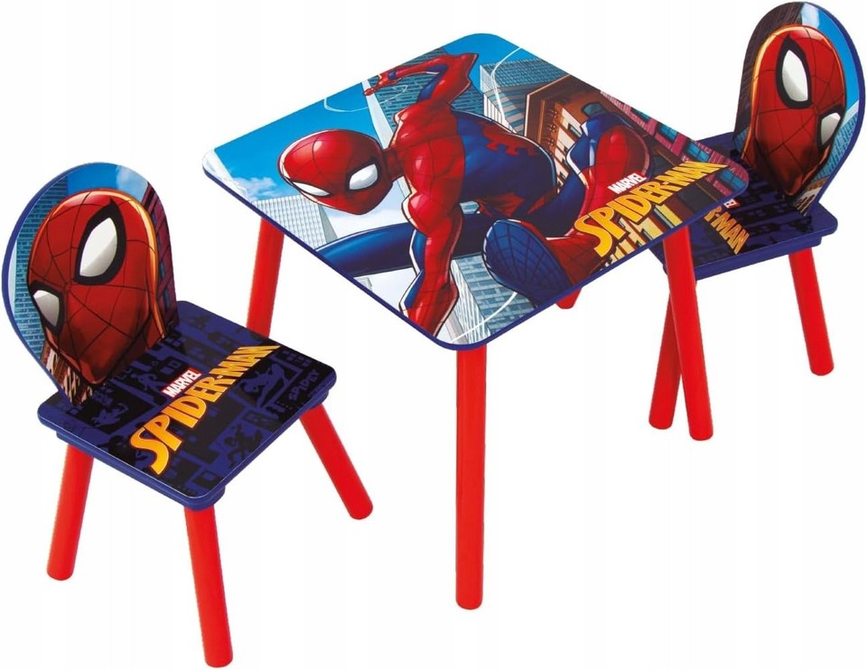 TAVOLINO + 2 SEDIE SPIDERMAN
