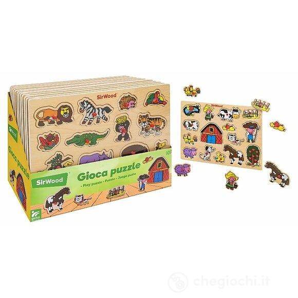 PUZZLE IN LEGNO CON PIOLI 40X30