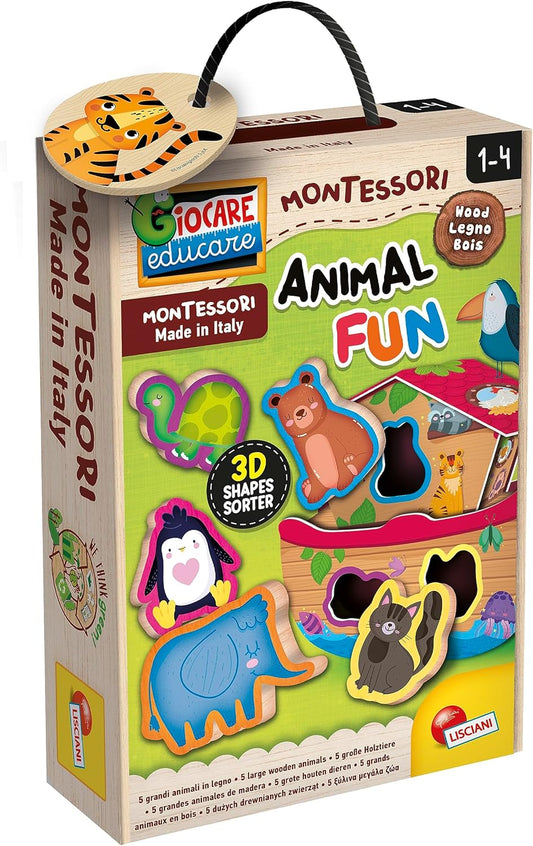 MONTESSORI BABY WOOD ANIMAL FUN