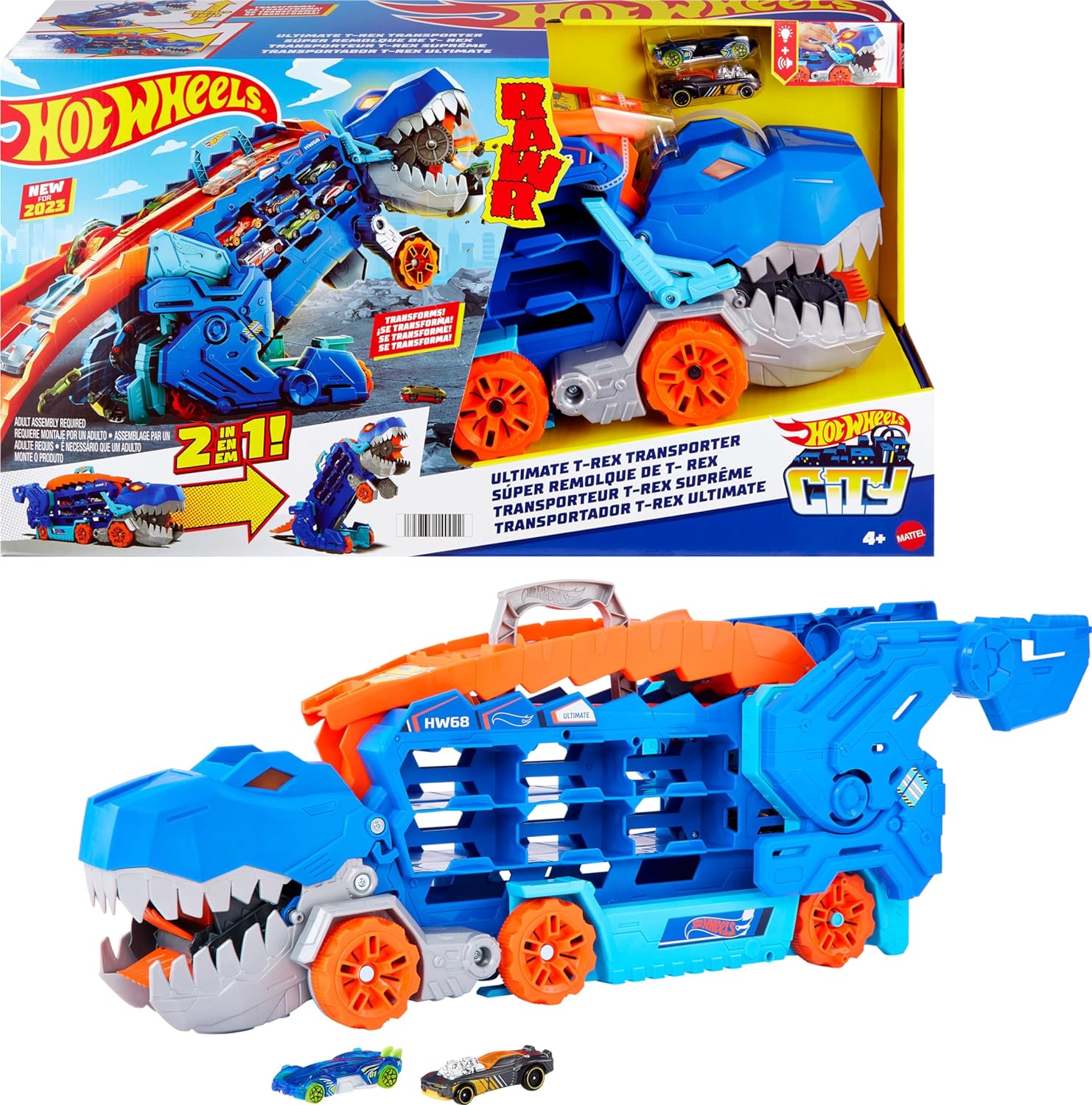 HOT WHEELS T-REX MEGA TRASPORTO 