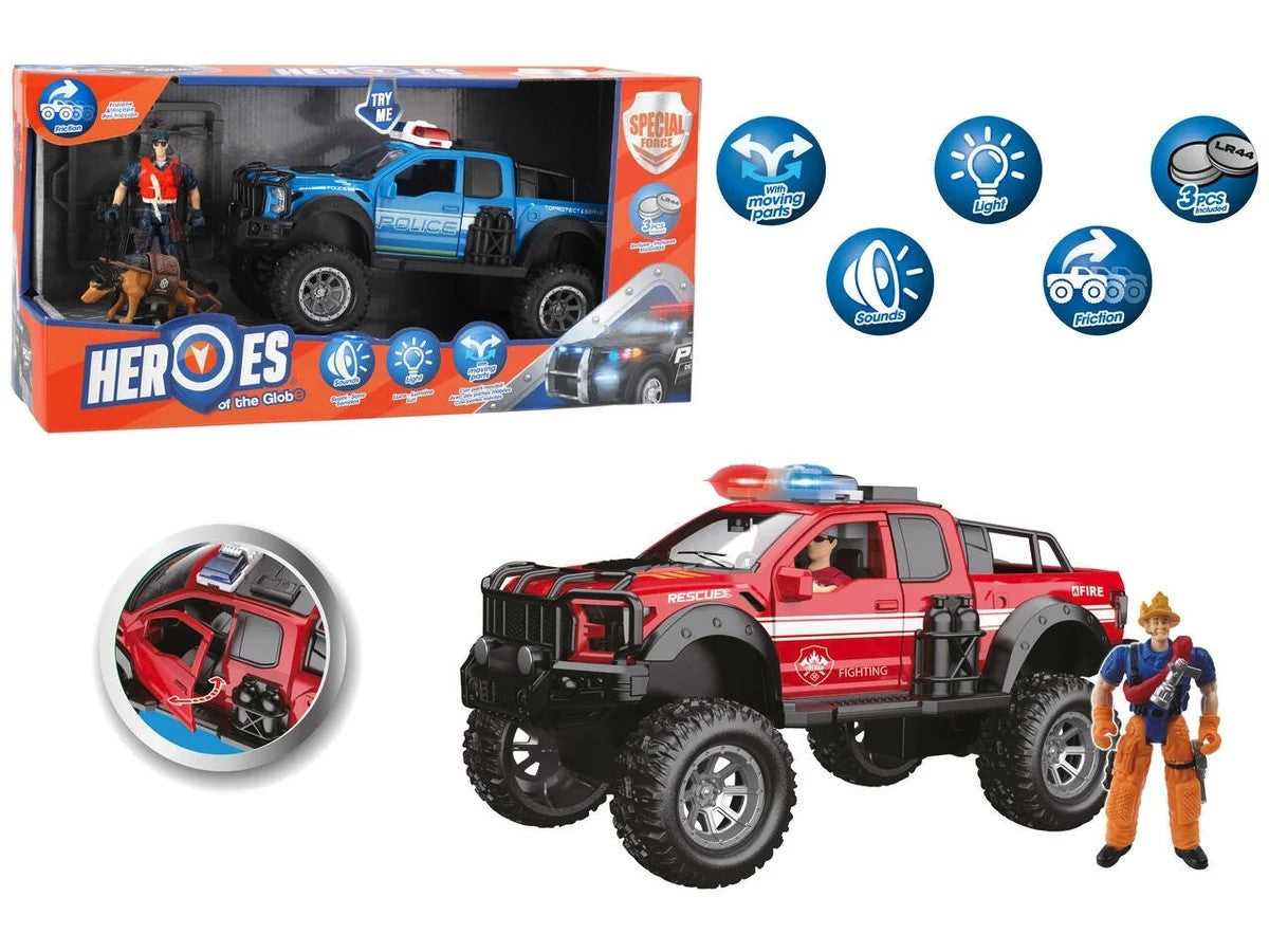 AUTO-OFFROAD-POLICE-O-POMPIERI-CON-PERSONAGGIO