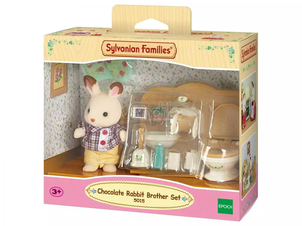 SYLVANIAN FAMILIES- CONIGLIO FRATELLO CIOCCOLATO SET