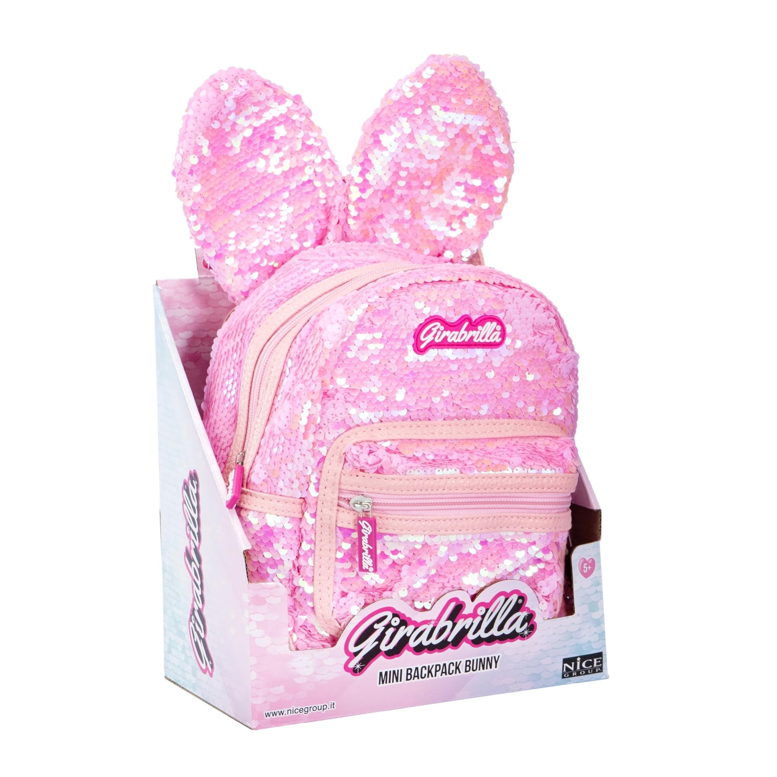 GIRABRILLA BUNNY BACKPACK COLORE ROSA