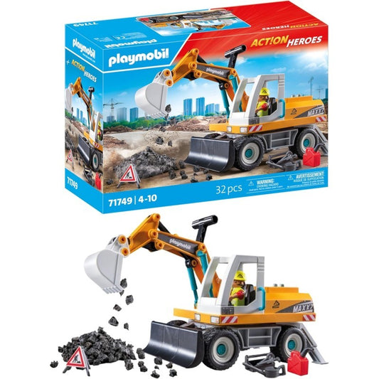 PLAUMOBIL ACTION HEROES 71749 ESCAVATORE 