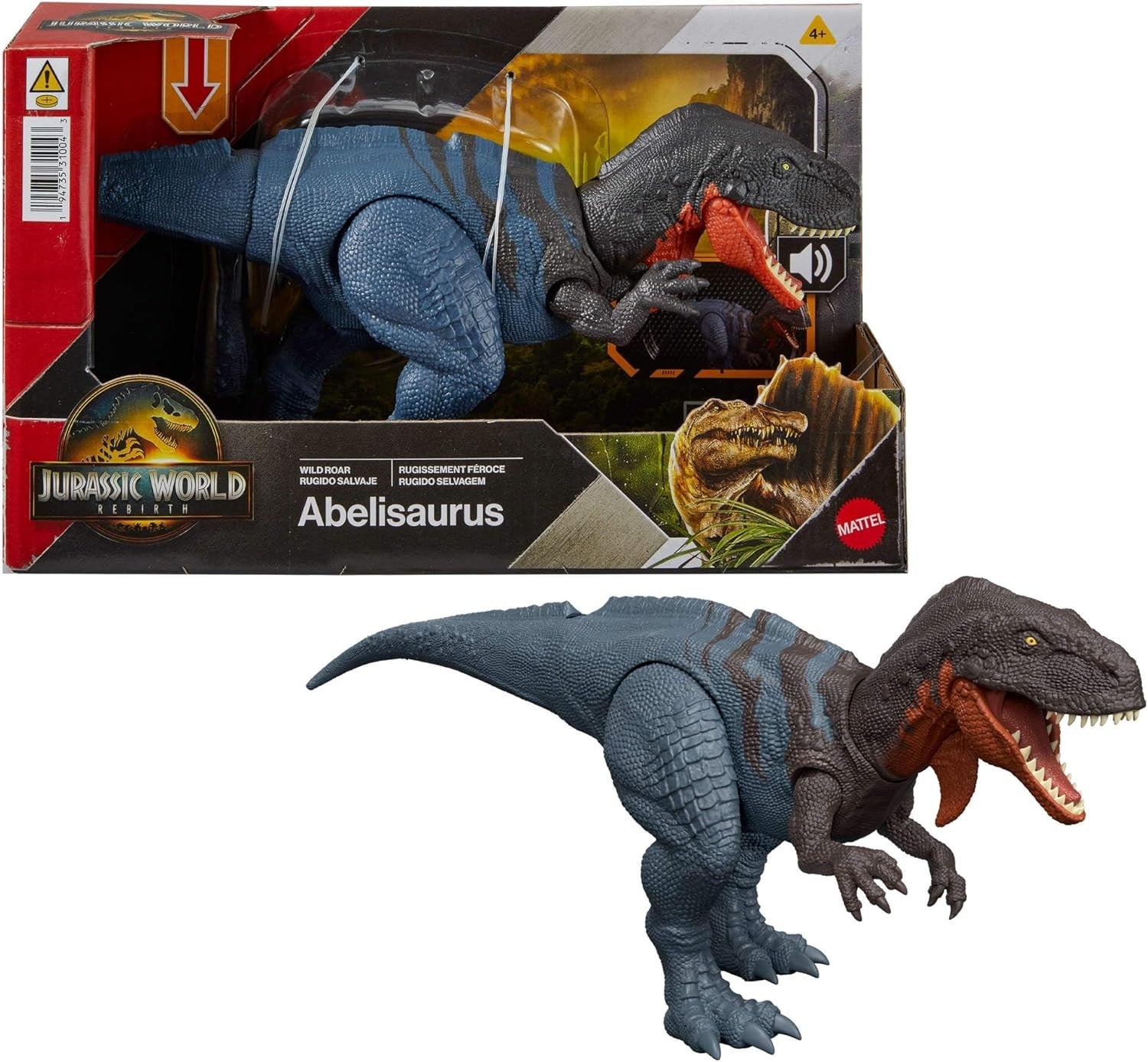 MODELLINO JURASSIC WORLD REBITH RUGGITO SELVAGGIO ABELISAURUS