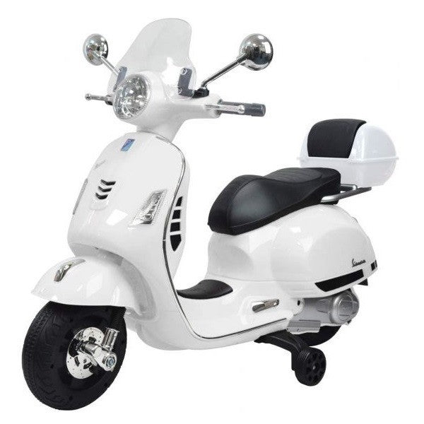 VESPA GTS SEDILE IN PELLE E BAULETTO  BIANCA
