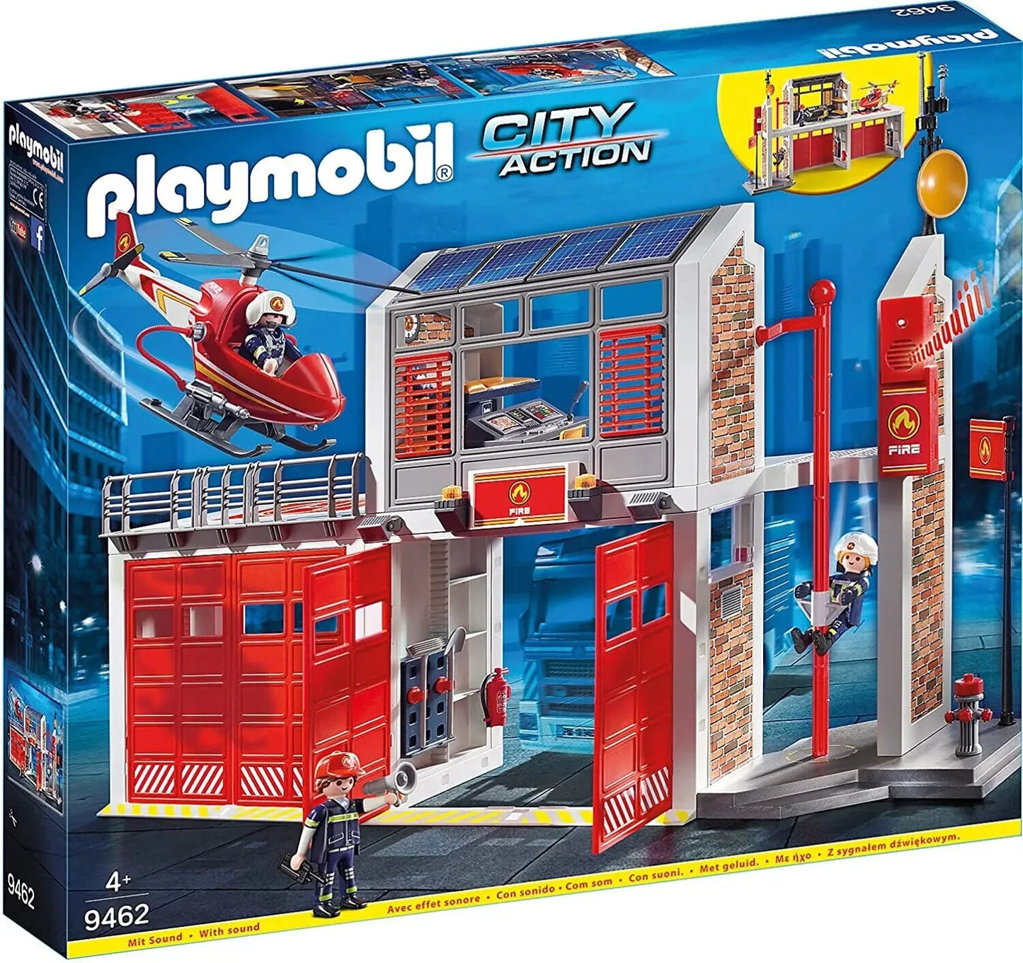 PLAYMOBIL CITY ACTION 9462 CENTRALE VIGILI FUOCO 