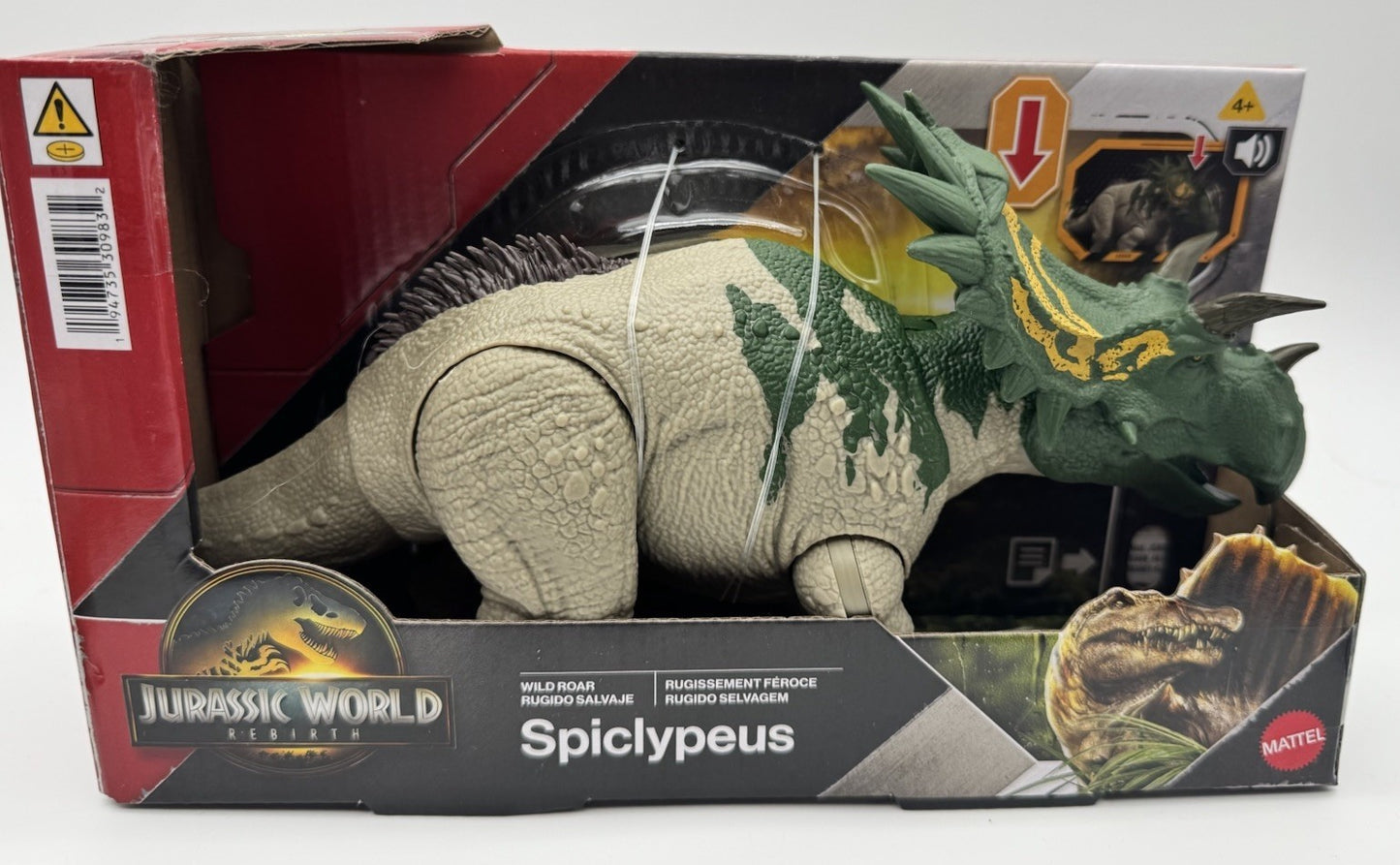 MODELLINO JURASSIC WORLD REBITH RUGGITO SELVAGGIO SPICLYPEUS