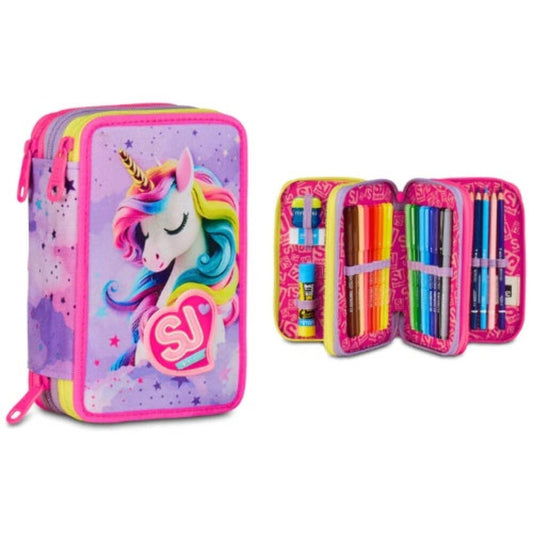 SEVEN ASTUCCIO 3 ZIP SJ GANG FABLE JOURNEY UNICORNO GIRL