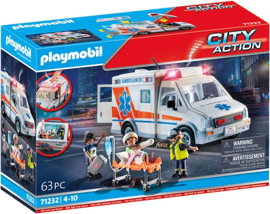 PLAYMOBIL CITY ACTION 71232 AMBULANZA 