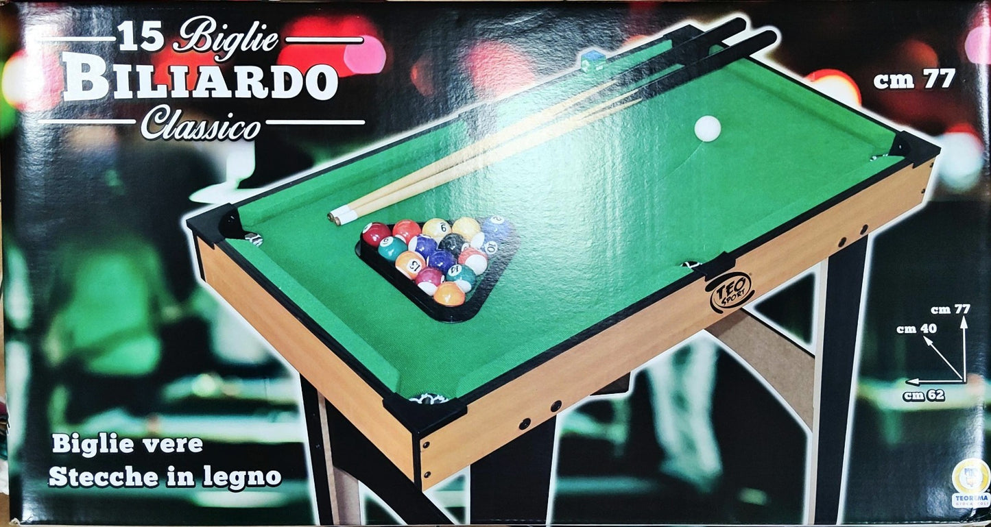 BILIARDO COMPLETO CON ACCESSORI