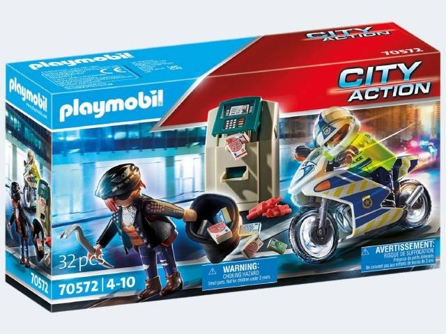 PLAYMOBIL 70572 POLIZIOTTO IN MOTO E LADRO
