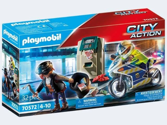 PLAYMOBIL 70572 POLIZIOTTO IN MOTO E LADRO