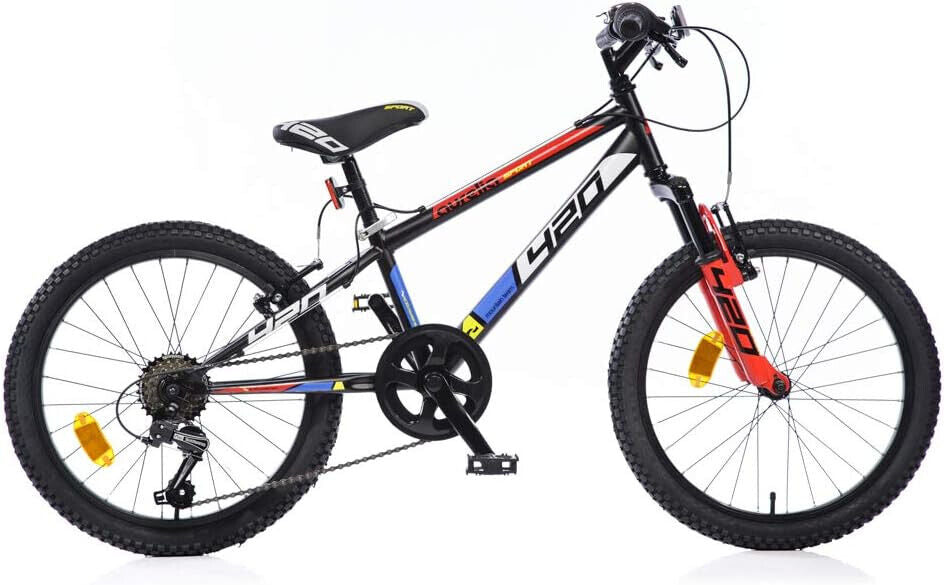BICI 20" MTB ROSSO/NERA