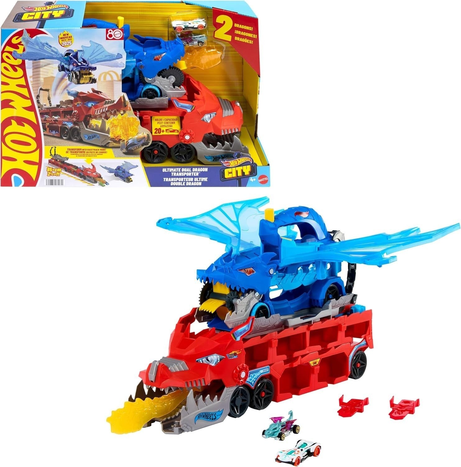 HOT WHEELS DRAGO TRASPORTATORE TRASFORMABILE