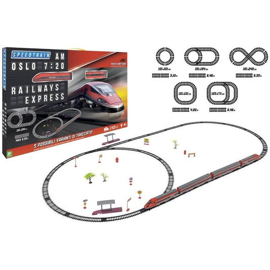 TRENO B/O CON PISTA 50 PEZZI
