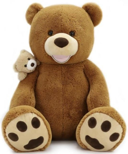 ORSO MAGGIE PELUCHE 130 CM CON CUCCIOLO
