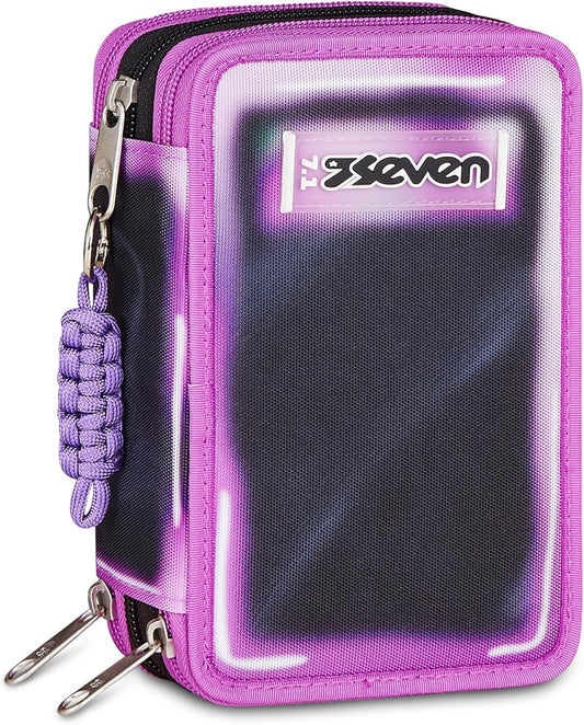 ASTUCCIO 3 ZIP SHADOWS OF COLOR FUXIA