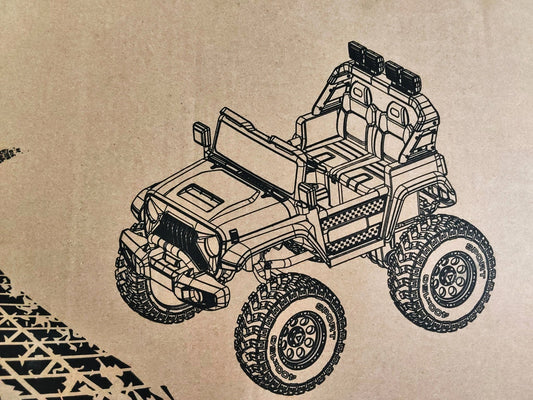AUTO JEEP OFFROAD NERA