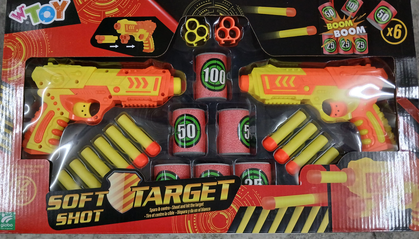 PISTOLA CON 6 BERSAGLI 