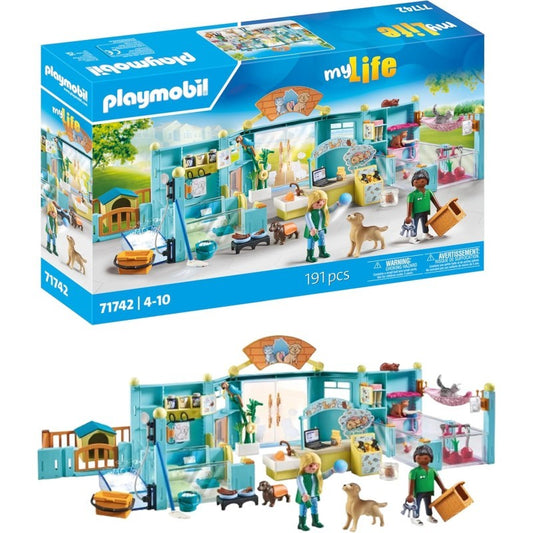 PLAYMOBIL MY LIFE 71742 PENSIONE PER ANIMALI 