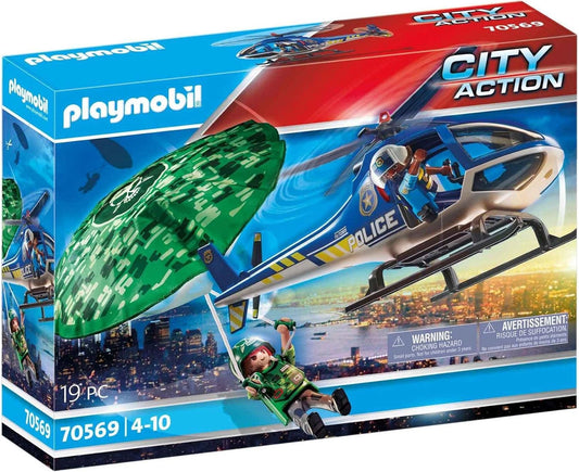 PLAYMOBIL 70569 ELICOTTERO DELLA POLIZIA E FUGGITIVO
