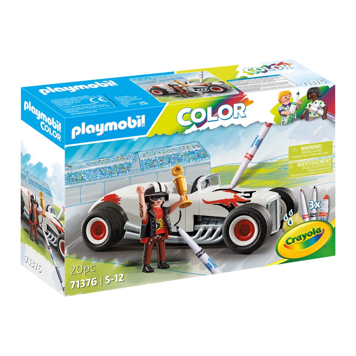 PLAYMOBIL COLOR 71376 : AUTO DA CORSA 