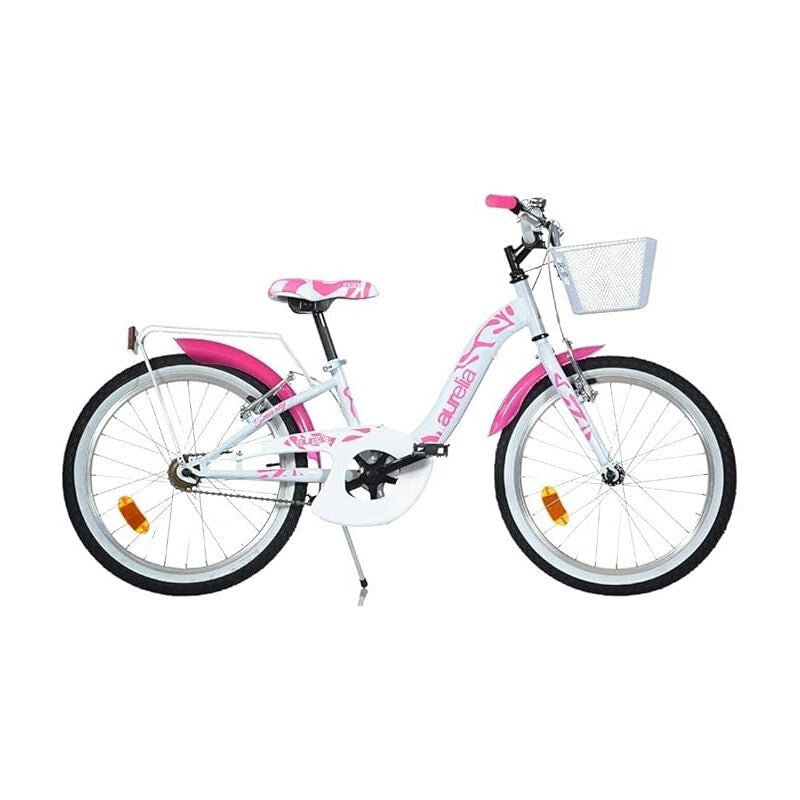 BICICLETTA 20'' BIANCA GIRL CON CESTINO