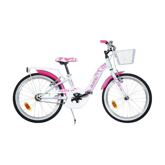 BICICLETTA 20'' BIANCA GIRL CON CESTINO