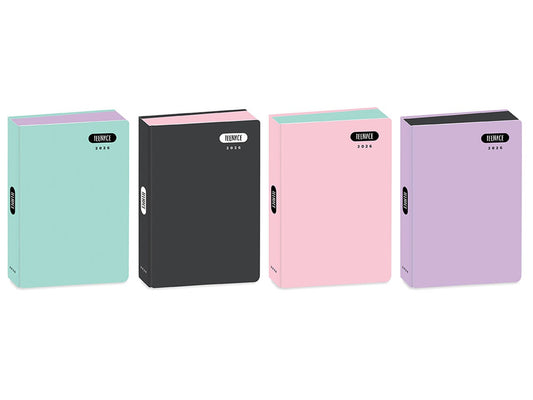 DIARIO POCKET 12 MESI PASTELLO 16 CM VENDITA UNITARIA COLORE CASUALE
