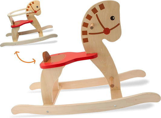CAVALLO A DONDOLO IN LEGNO 