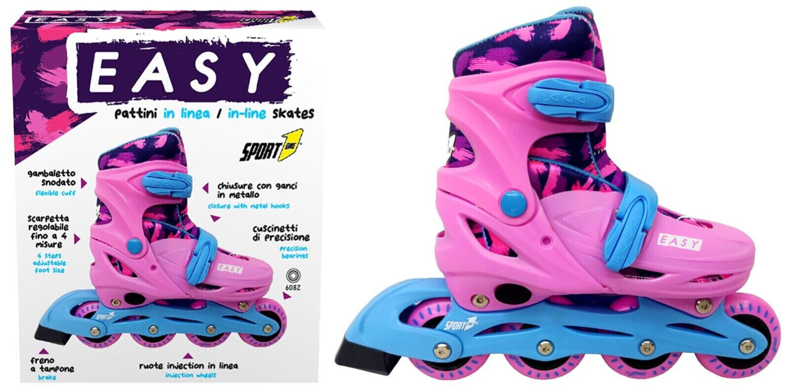 PATTINI EASY ROLLER ROSA MIS 31-34