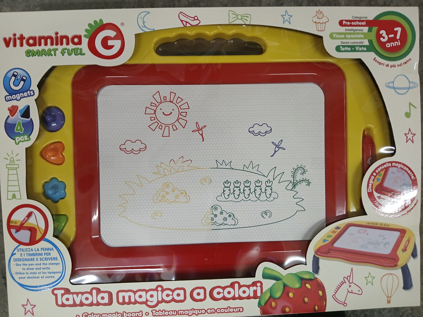LAVAGNA MAGNETICA A COLORI 