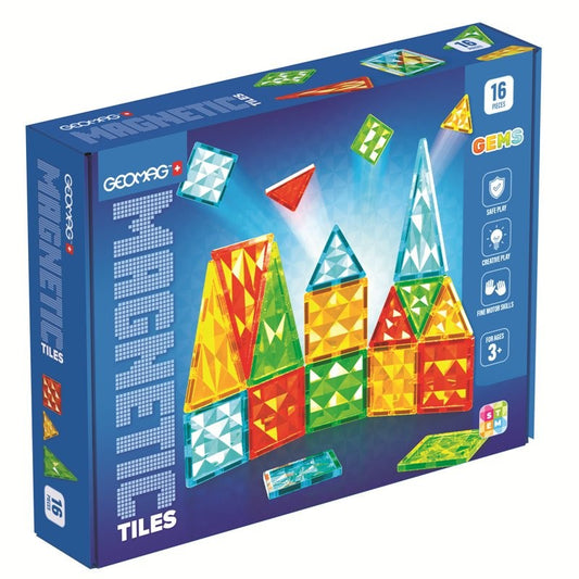 MAGNETIC TILES GEMS 16 PEZZI