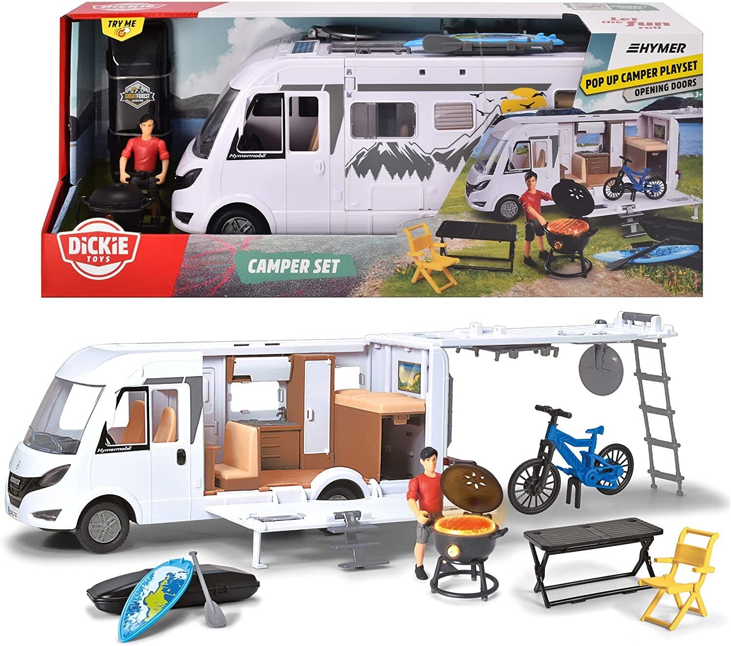 CAMPER SET IN SCALA 1:24 PERS E ACCESSORI