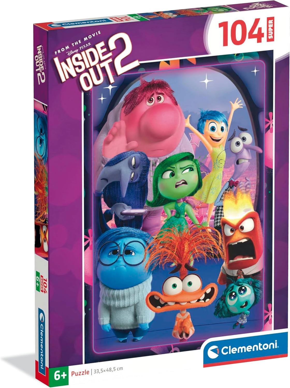 PUZZLE INSIDE OUT SUPER 104 PZ CON TUTTE LE EMOZIONI 